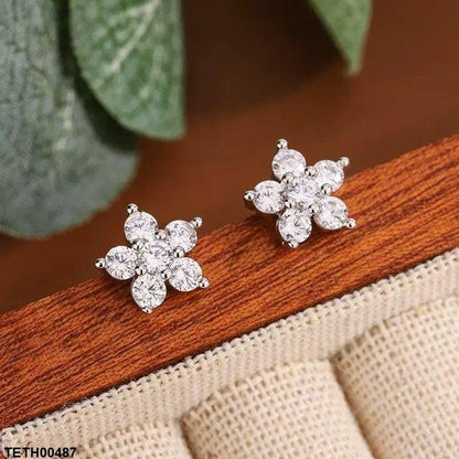 TETH00487 KYC Flower ZIRCON Tops Pair - TETH