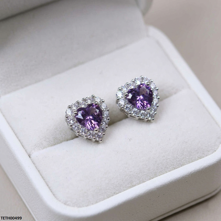 TETH00499 KYC Heart ZIRCON Tops Pair - TETH