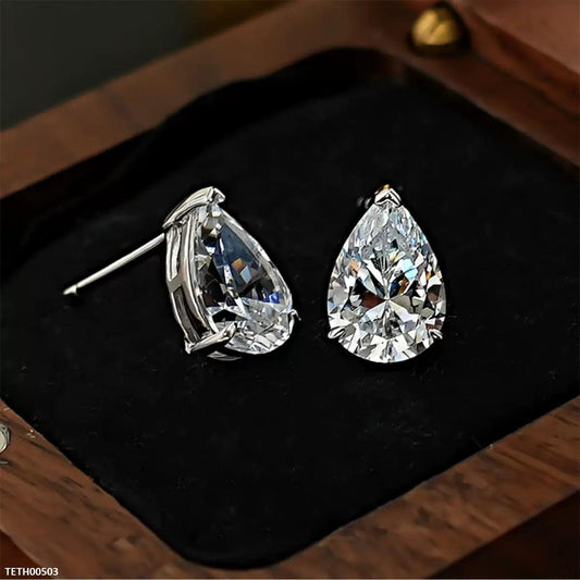 TETH00503 KRL Tear ZIRCON Stone Tops Pair - TETH