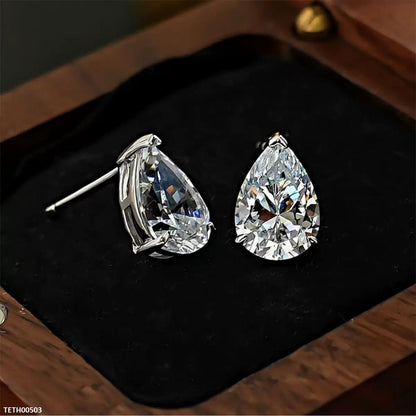 TETH00503 KRL Tear ZIRCON Stone Tops Pair - TETH