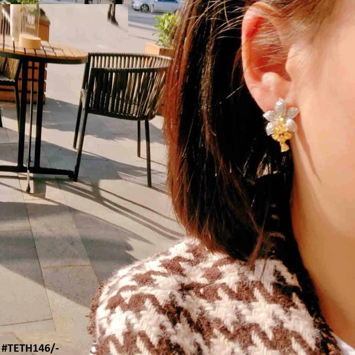TETH146 GWH Earrings Flower