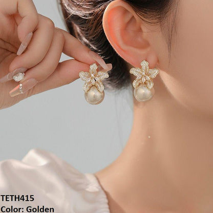 TETH415 DNG Flower Pearl Tops