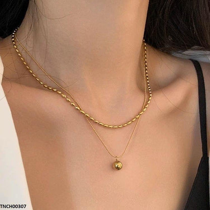 TNCH00307 DGF Stainless Steel Double Chain Ball Drop - TNCH