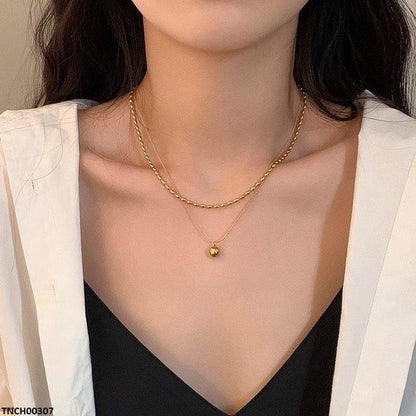 TNCH00307 DGF Stainless Steel Double Chain Ball Drop - TNCH