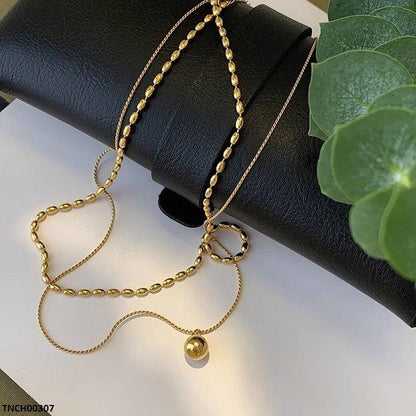 TNCH00307 DGF Stainless Steel Double Chain Ball Drop - TNCH