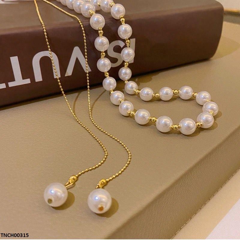 TNCH00315 ZXS Pearl Necklace - TNCH