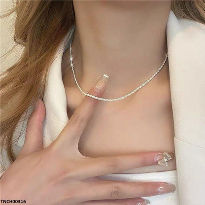 TNCH00316 WNS Sterling Silver Chain Necklace - TNCH
