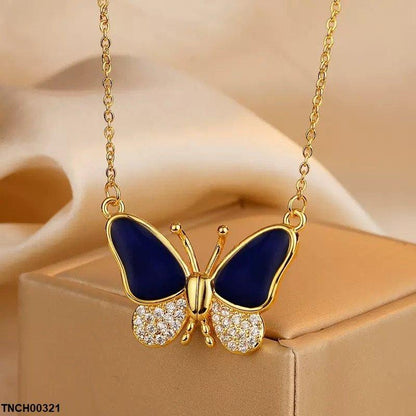 TNCH00321 ZFQ Butterfly Necklace - TNCH