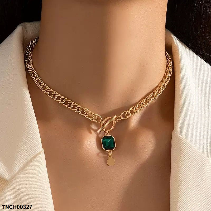 TNCH00327 YYE Round Drop Necklace - TNCH