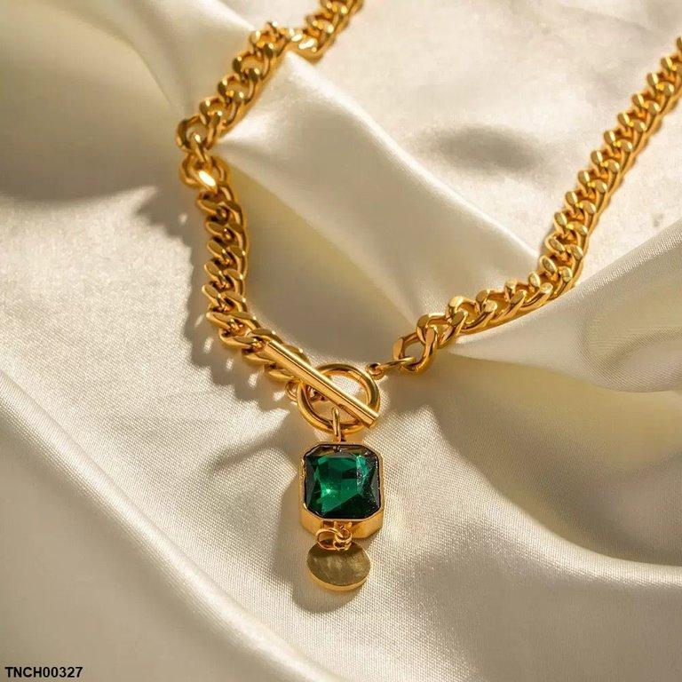 TNCH00327 YYE Round Drop Necklace - TNCH