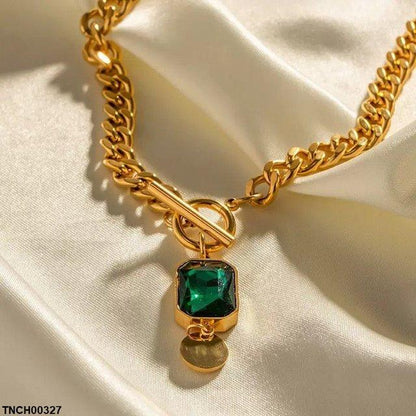 TNCH00327 YYE Round Drop Necklace - TNCH