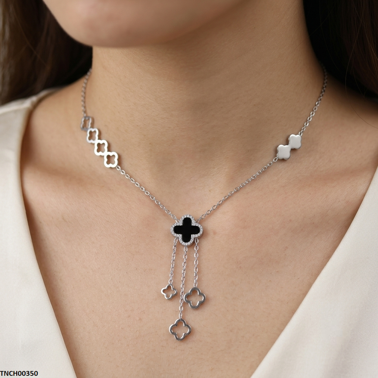TNCH00350 QSJ Stainless Steel Star Wrist Necklace - TNCH