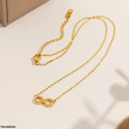 TNCH00354 DGF Stainless Steel Infinite Necklace - TNCH