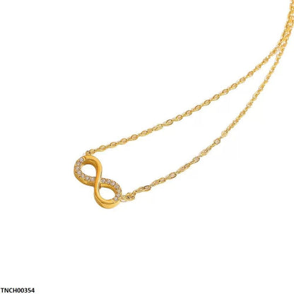 TNCH00354 DGF Stainless Steel Infinite Necklace - TNCH
