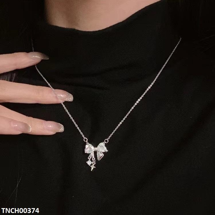 TNCH00374 LSH Bow Heart Necklace - TNCH