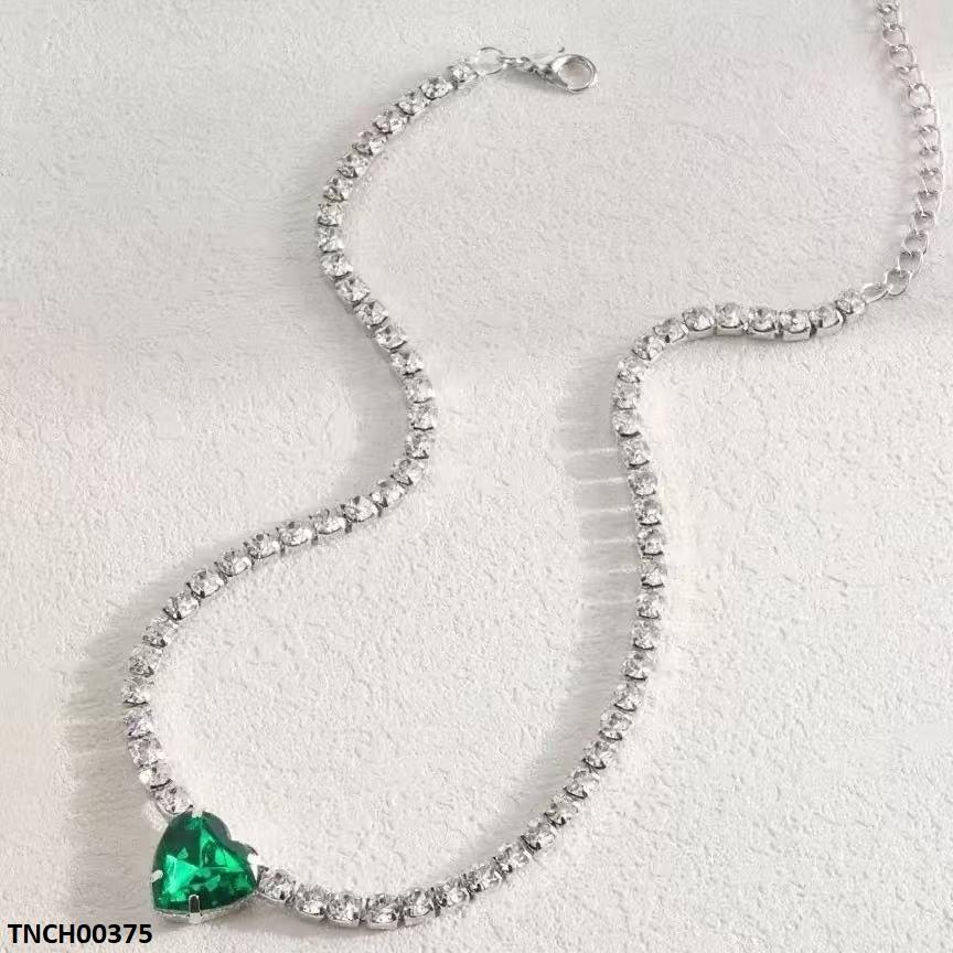 TNCH00375 LSH Green Heart Necklace - TNCH