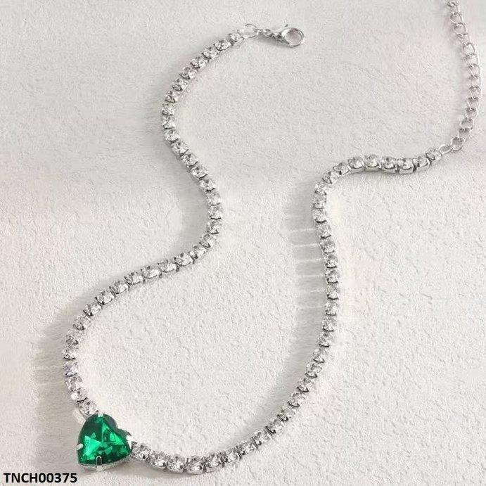 TNCH00375 LSH Green Heart Necklace - TNCH