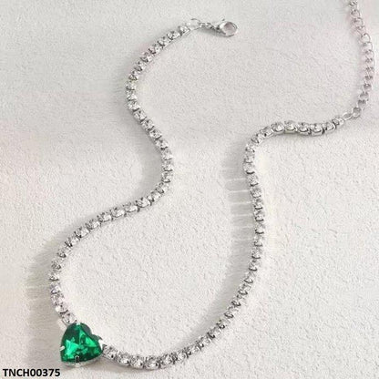 TNCH00375 LSH Green Heart Necklace - TNCH