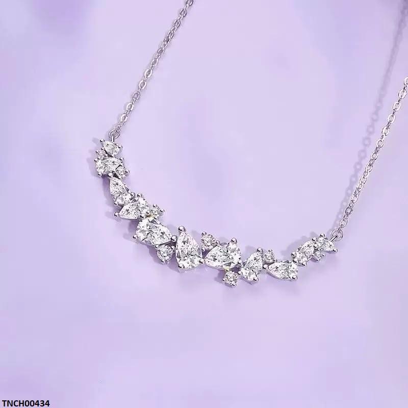 TNCH00434 JJF Tear Stone Zircon Necklace - TNCH