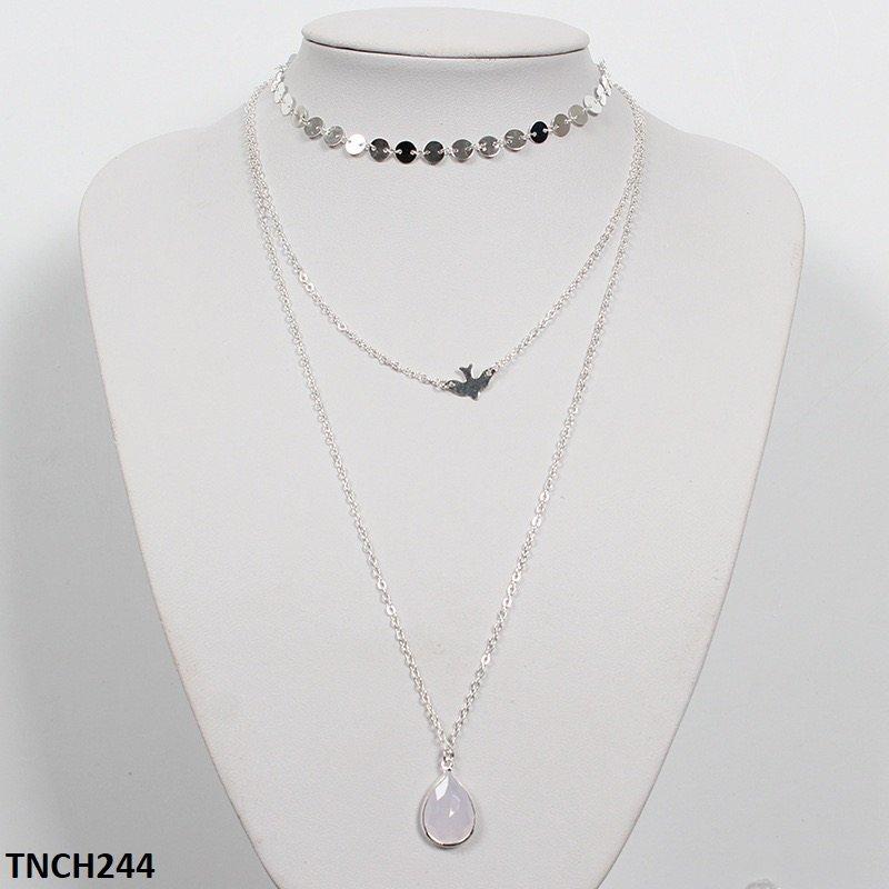 TNCH244 LQP Pear/Sparrow Necklace