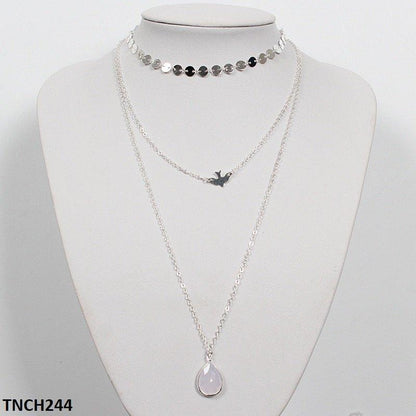 TNCH244 LQP Pear/Sparrow Necklace