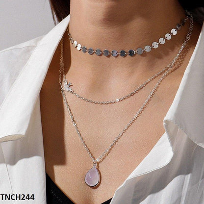 TNCH244 LQP Pear/Sparrow Necklace