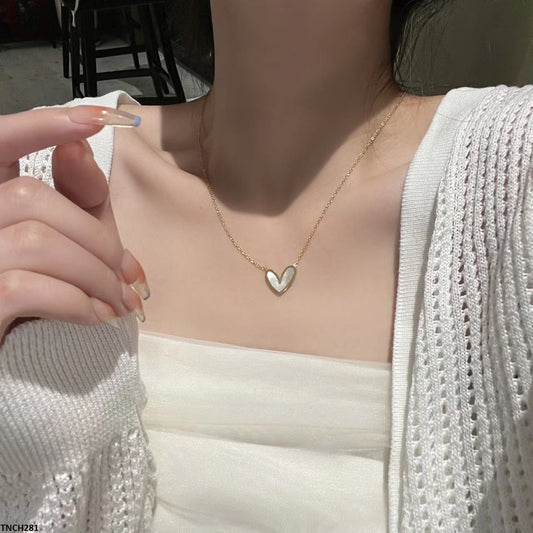TNCH281 DGF Heart Stainless Steel Necklace