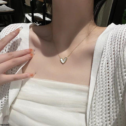 TNCH281 DGF Heart Stainless Steel Necklace