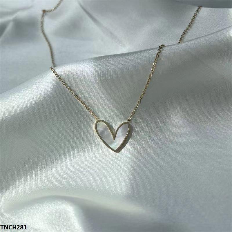 TNCH281 DGF Heart Stainless Steel Necklace