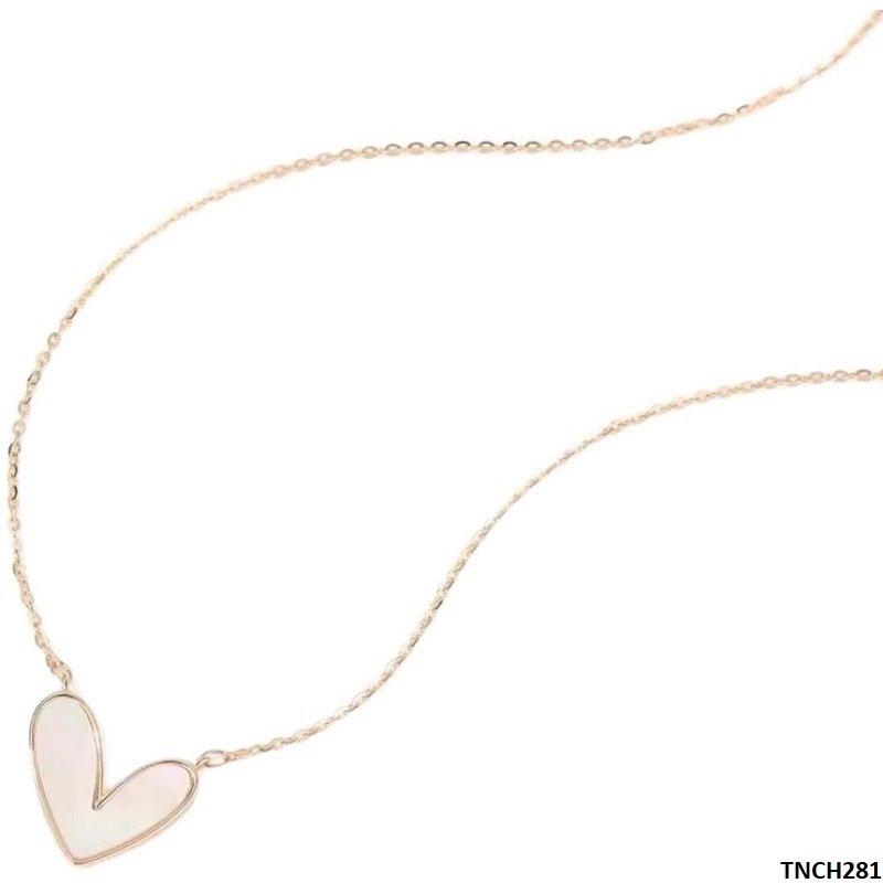 TNCH281 DGF Heart Stainless Steel Necklace