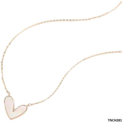 TNCH281 DGF Heart Stainless Steel Necklace
