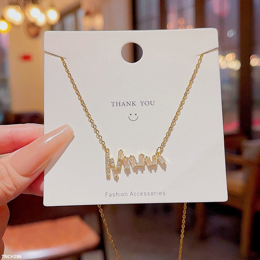 TNCH286 DDJ Baguette Layer Necklace