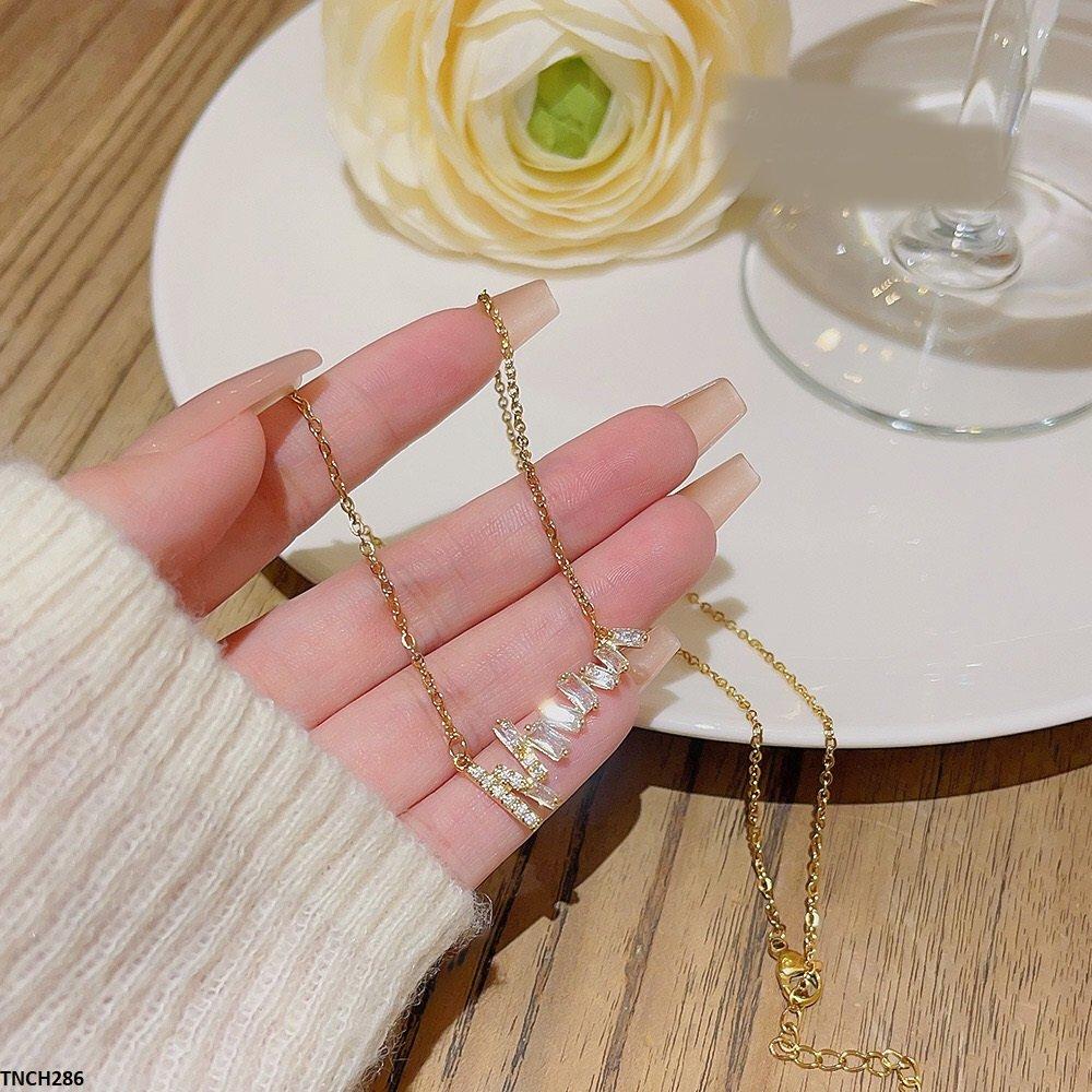 TNCH286 DDJ Baguette Layer Necklace