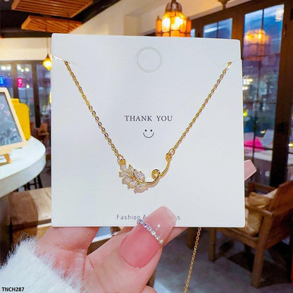 TNCH287 DDJ Leaf Necklace