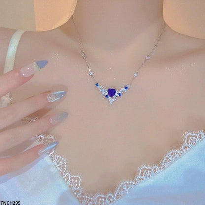 TNCH295 BJF Blue Heart Necklace