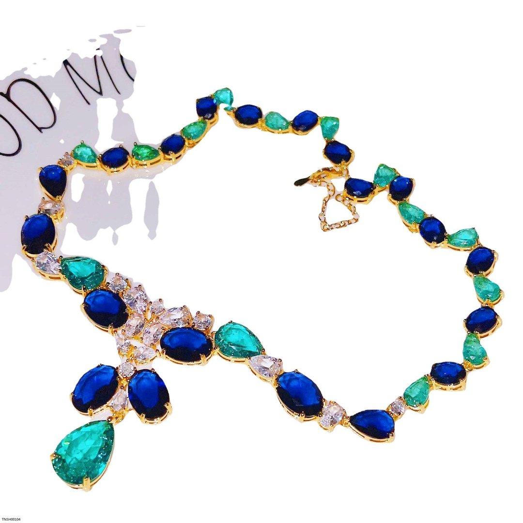 TNSH00104 GWH Oval Tear Necklace - TNSH