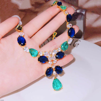 TNSH00104 GWH Oval Tear Necklace - TNSH