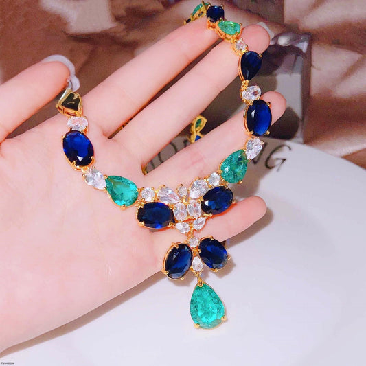 TNSH00104 GWH Oval Tear Necklace - TNSH