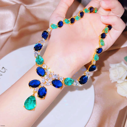 TNSH00104 GWH Oval Tear Necklace - TNSH