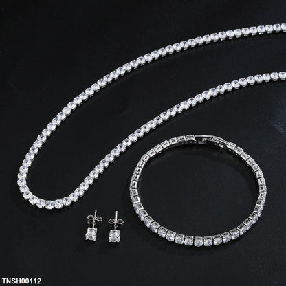 TNSH00112 BYJ Round Necklace Set - TNSH