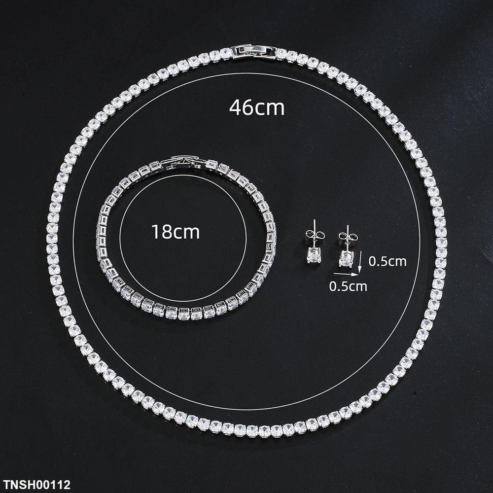 TNSH00112 BYJ Round Necklace Set - TNSH