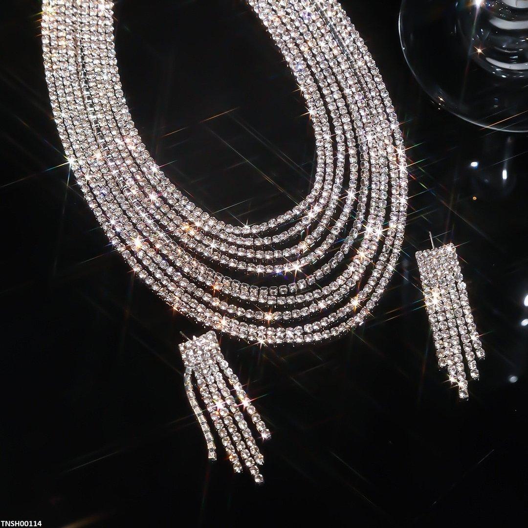 TNSH00114 YJJ Tessels Layered Necklace Set -TNSH