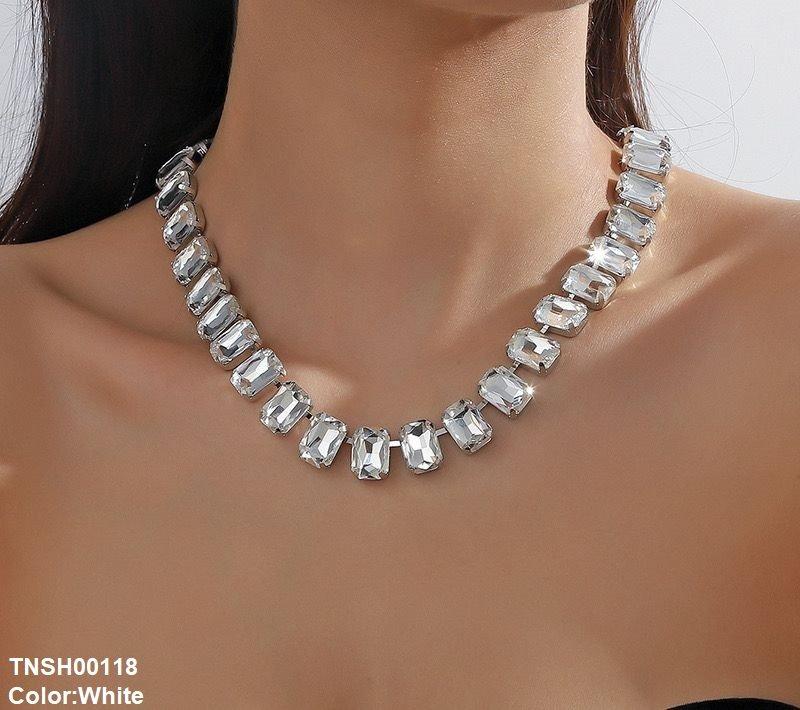 TNSH00118 YJJ Rectangle Link Necklace - TNSH