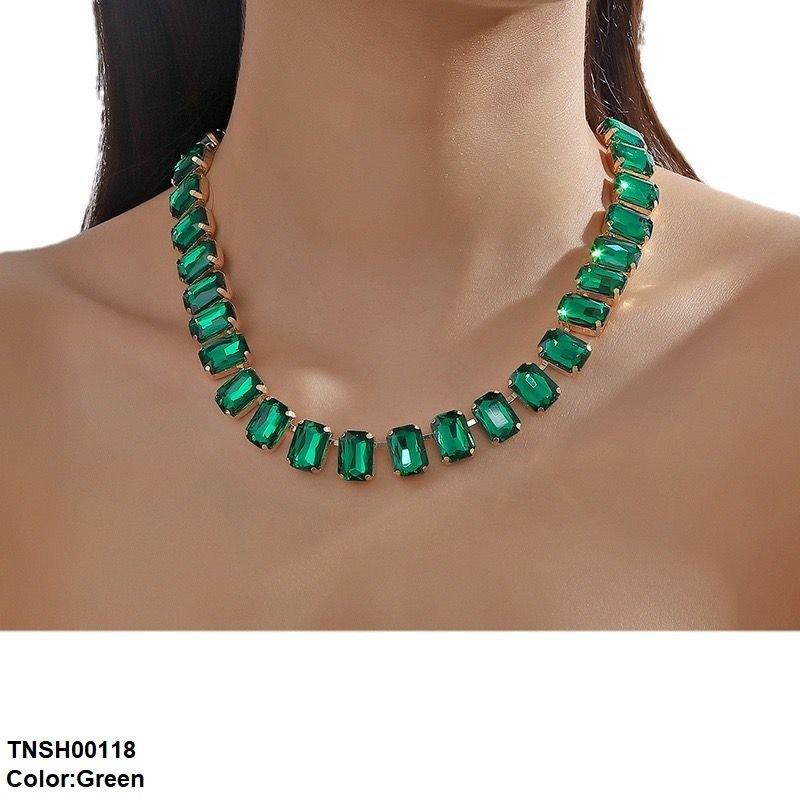 TNSH00118 YJJ Rectangle Link Necklace - TNSH