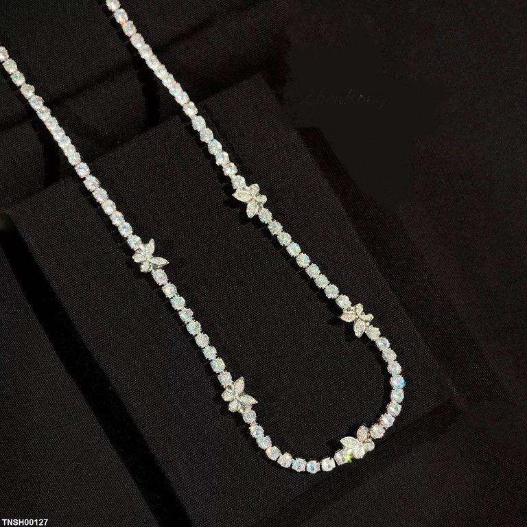 TNSH00127 GWH Butterfly ZIRCON Necklace  - TNSH