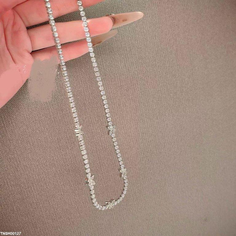 TNSH00127 GWH Butterfly ZIRCON Necklace  - TNSH