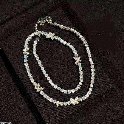 TNSH00127 GWH Butterfly ZIRCON Necklace  - TNSH