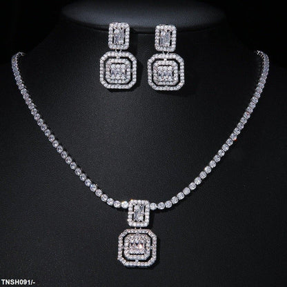 TNSH091 BYJ Cushion Necklace Set