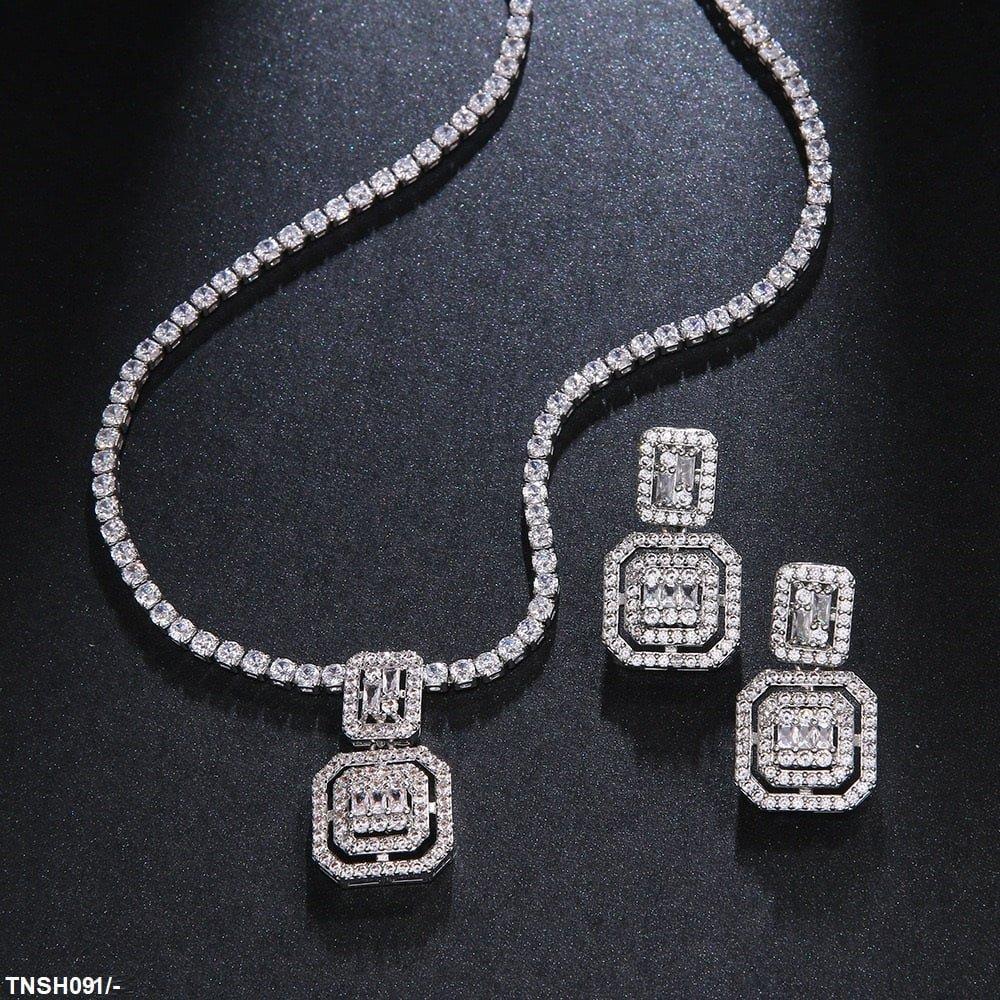 TNSH091 BYJ Cushion Necklace Set