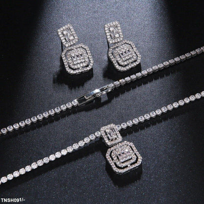 TNSH091 BYJ Cushion Necklace Set